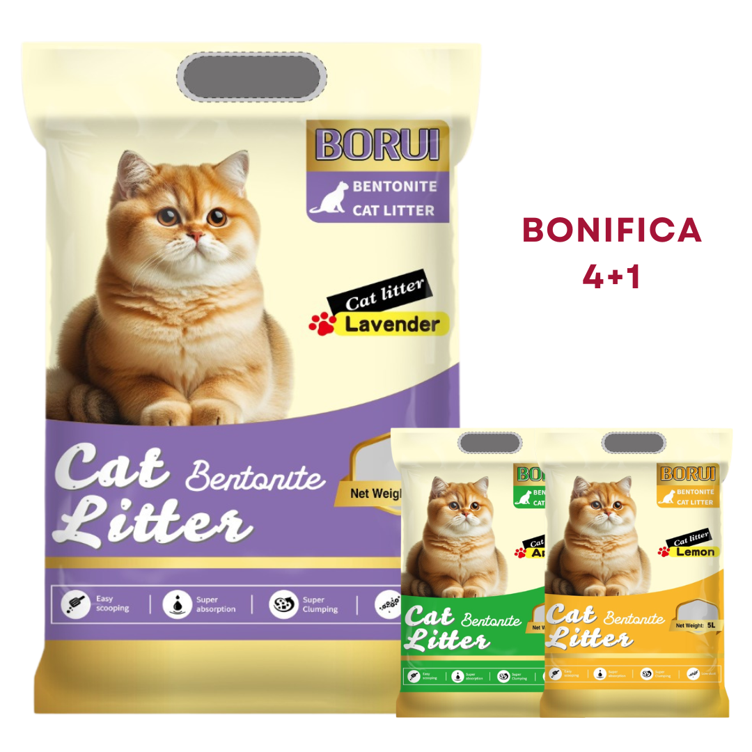 BORUI Aglomerante Sanitario Gato 4kg / 8kg / 20kg