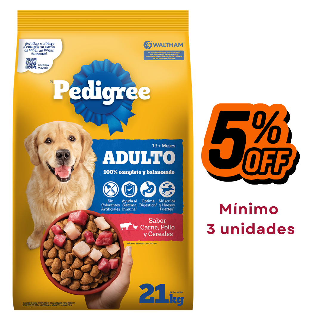 Pedigree Perro Adulto Carne 21 kg