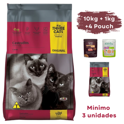 Three Cats Original Gato Castrado 10 kg