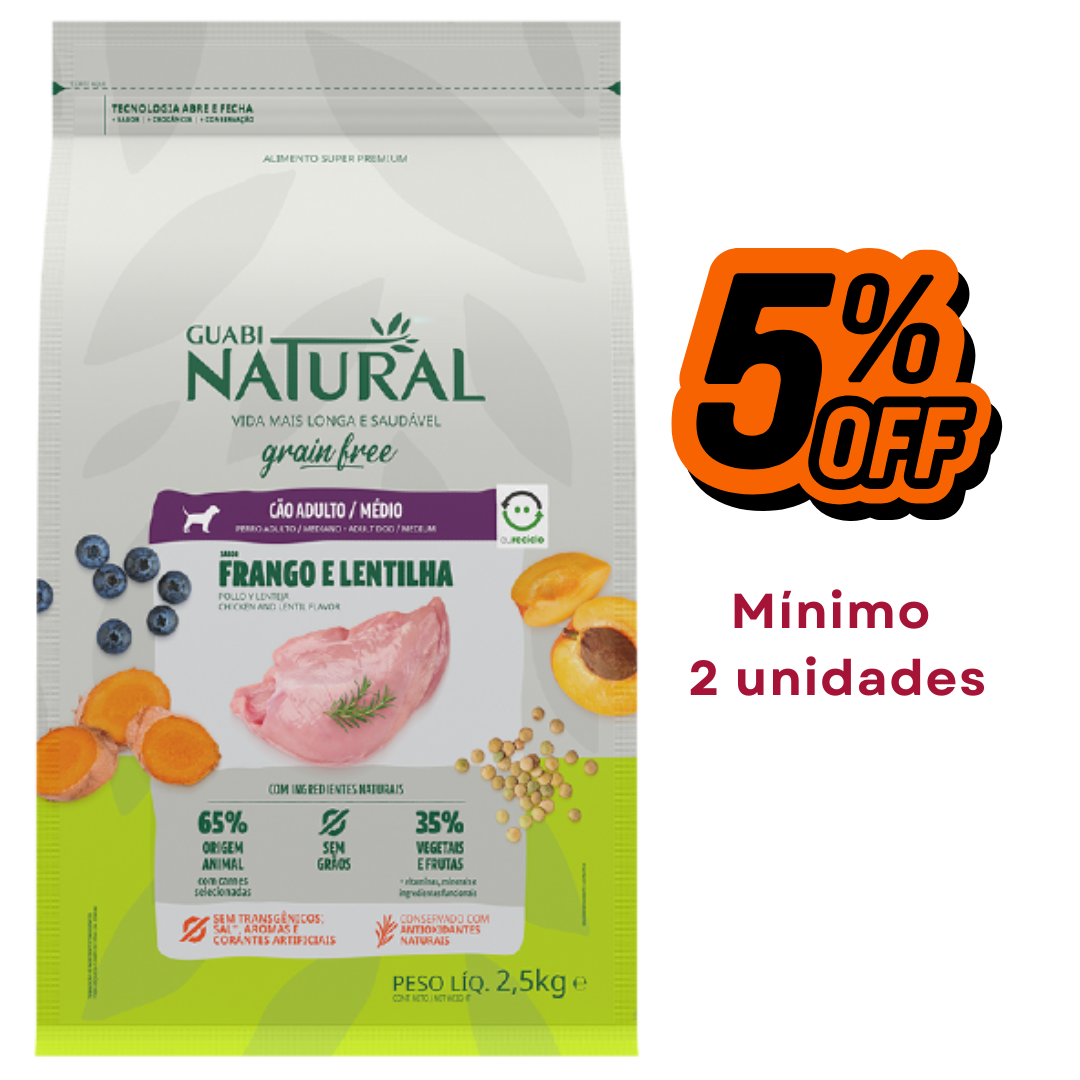 Guabi Natural Perro Adulto Raza Mediana Grain Free 12 kg